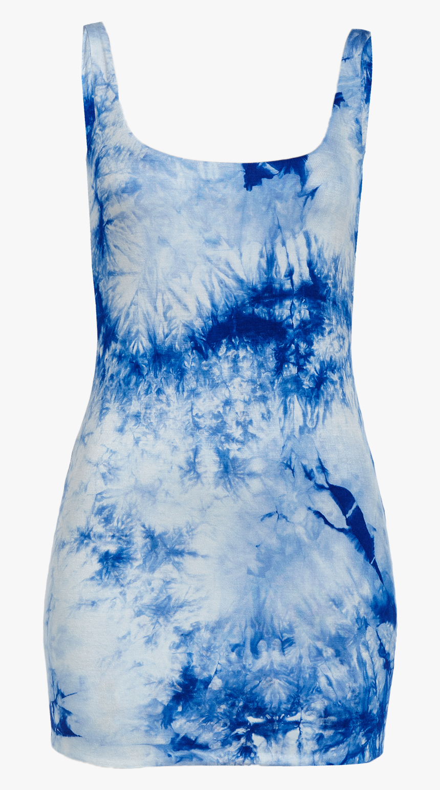 Tie Dye Dress In Colour Turkish Sea - Cocktail Dress, HD Png Download