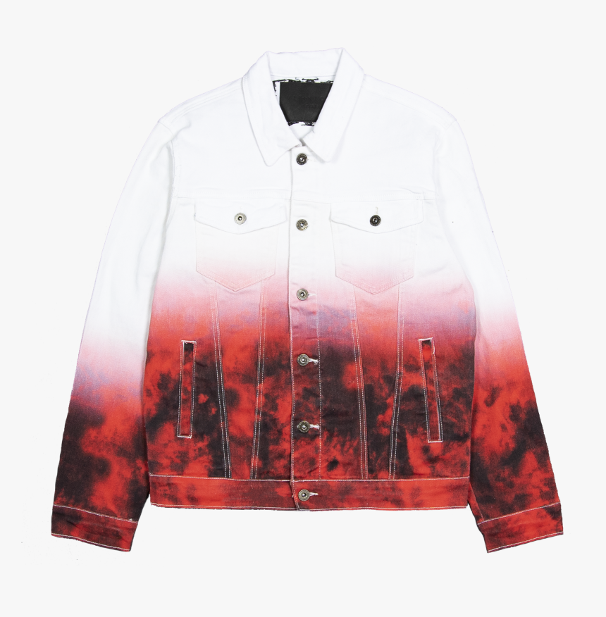 Silent Tie Dye Denim Jacket - Sweater, HD Png Download