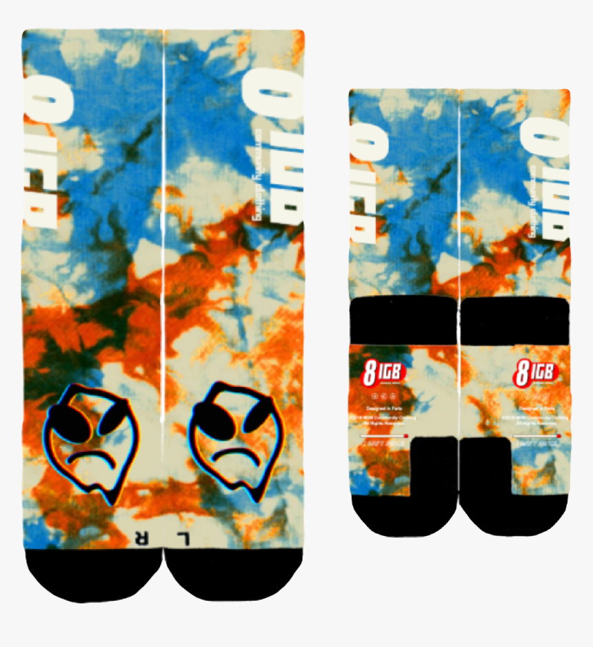Image Of Space Tie Dye Socks, HD Png Download