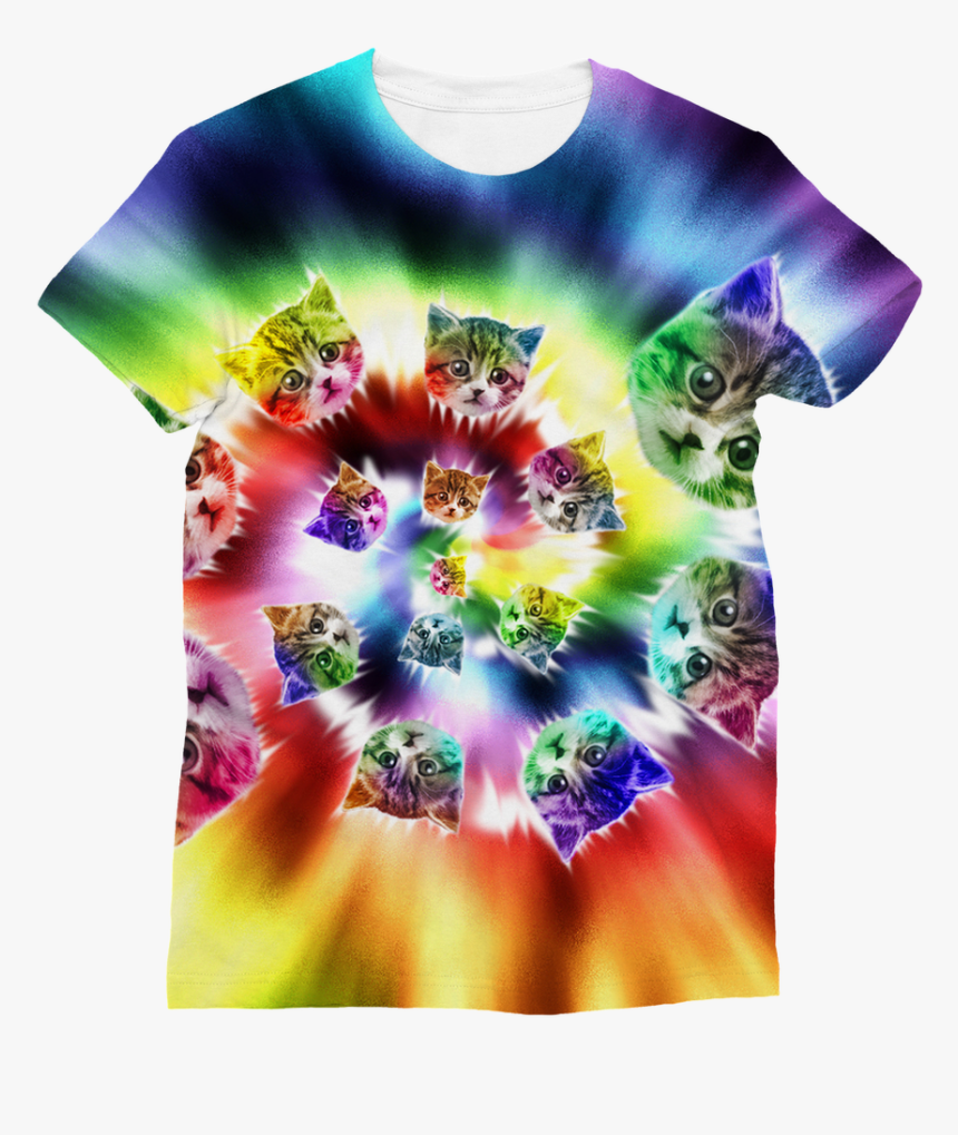 Cat Tie Dye Poster, HD Png Download