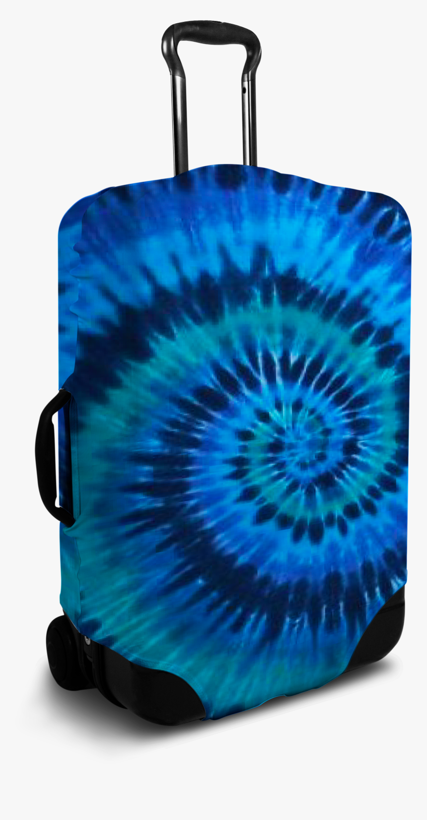 Blue Tie Dye Suitcase Cover 
 Data-large Image //cdn - Custom Luggage, HD Png Download