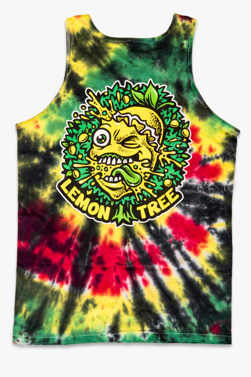 Rasta Tie Dye Lemon Tree Tank Top , Png Download - Active Tank, Transparent Png