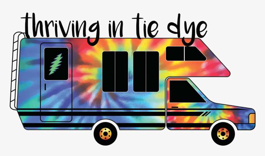 Thriving In Tie Dye - Tie Dye Camper, HD Png Download