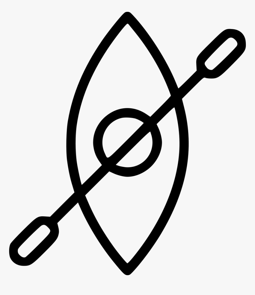 Kayak Boat Water Swim Paddle - Paddle Boat Svg Free, HD Png Download