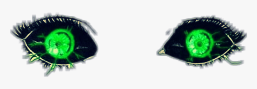#eyes #green #horror #scary #sticker #fte #picsartpassion - Background Horror Png For Picsart, Transparent Png