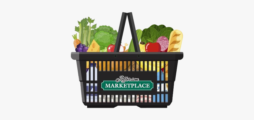 Grocery Png Clipart Background - Full Grocery Basket Png, Transparent Png