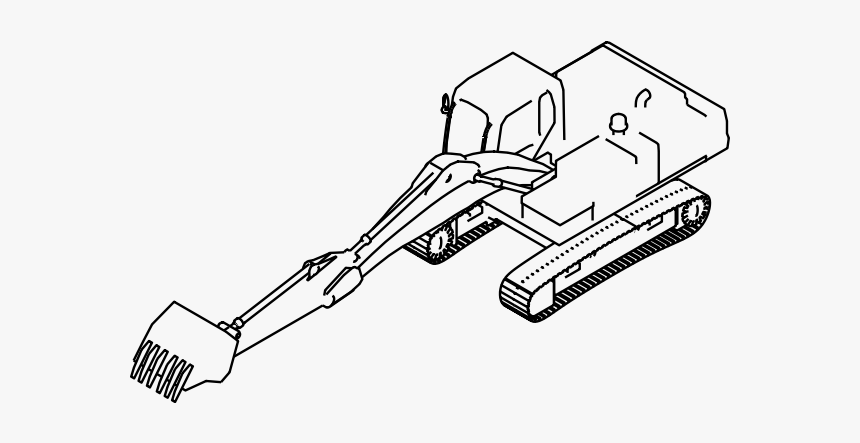 Excavator Vector Illustration - Excavator, HD Png Download