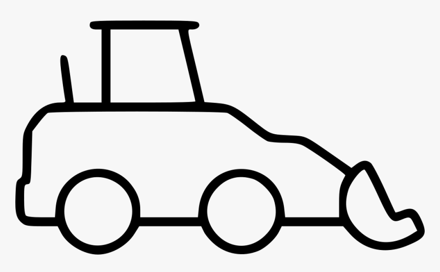 Transparent Excavator Clipart Black And White - Excavator, HD Png Download