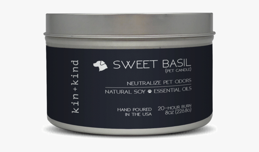 Kin Kind Sweet Basil Candle 8oz, HD Png Download