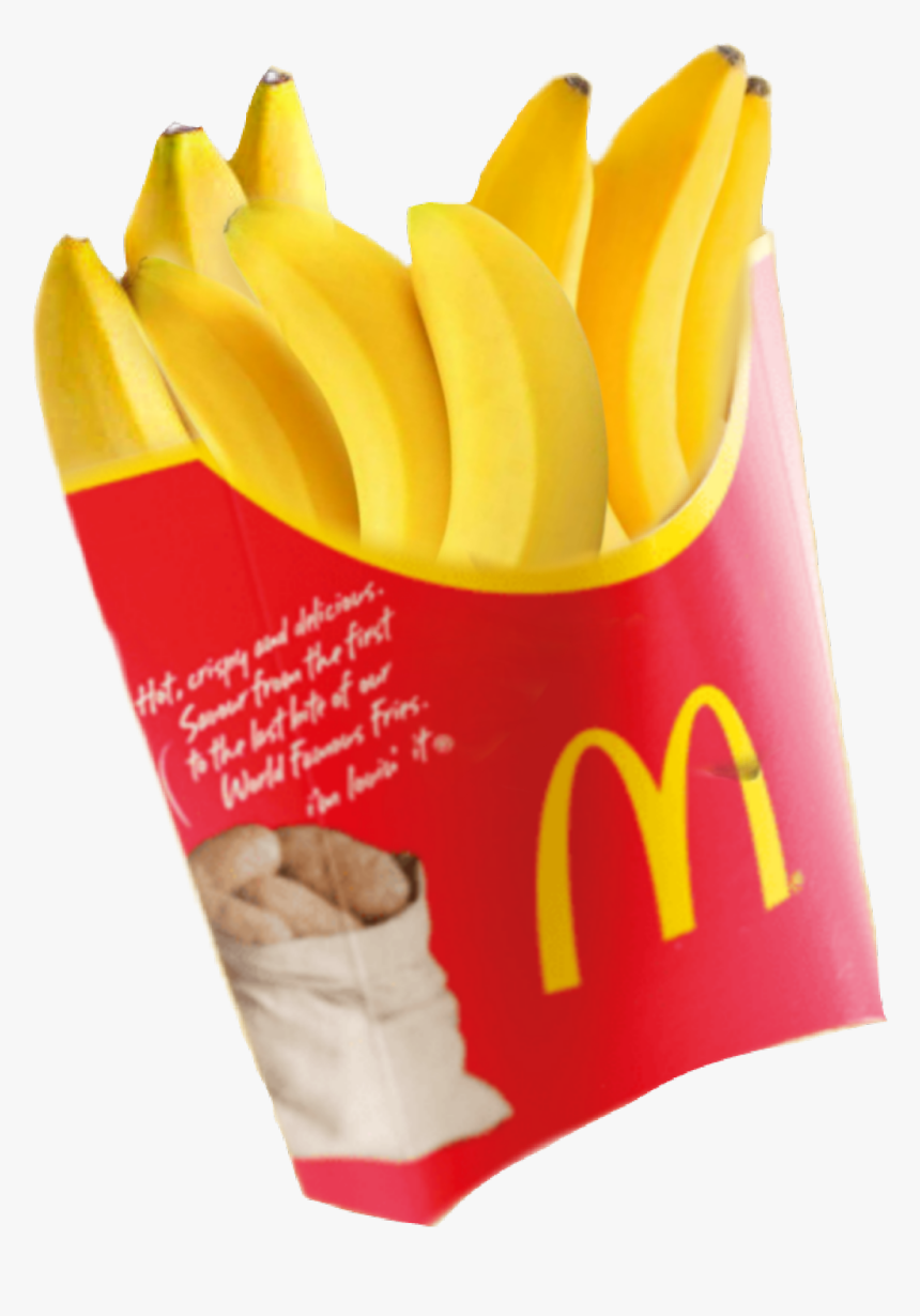 banana bananas 🍌 fries friese mcdonalds mcdonald Medium Mcdonalds Fries Uk, HD Png