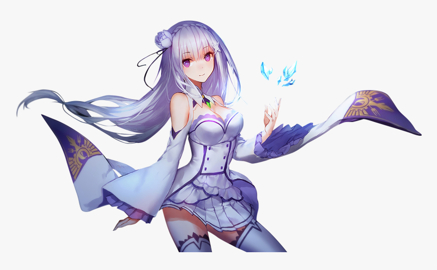 Emilia Re Zero Png , Png Download - Re Zero Emilia Crystal, Transparent Png