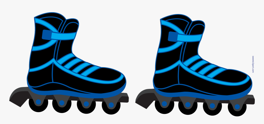 Roller Clipart Rollerblades - Roller Blades Clip Art, HD Png Download