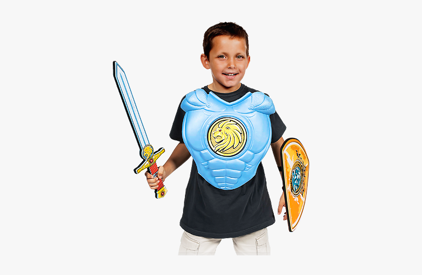 Pack Caballero Espada Y Armadura - Boy, HD Png Download