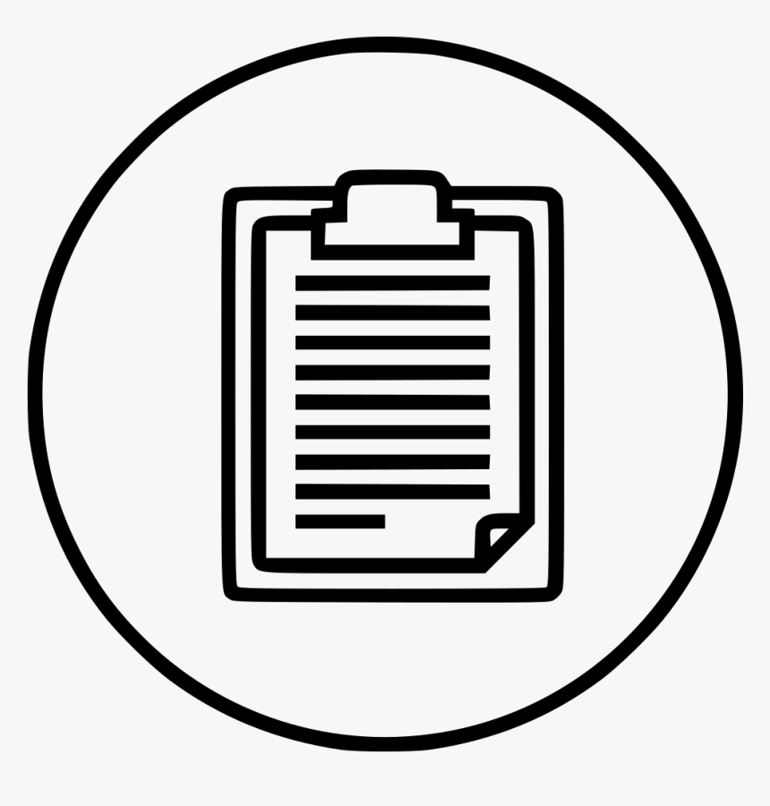 Notes Pen Pencil Paper Study Report - Line Art, HD Png Download