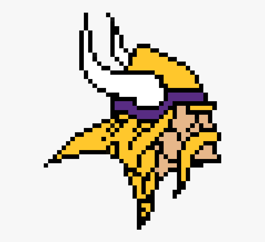 Minnesota Vikings Pixel Art, HD Png Download