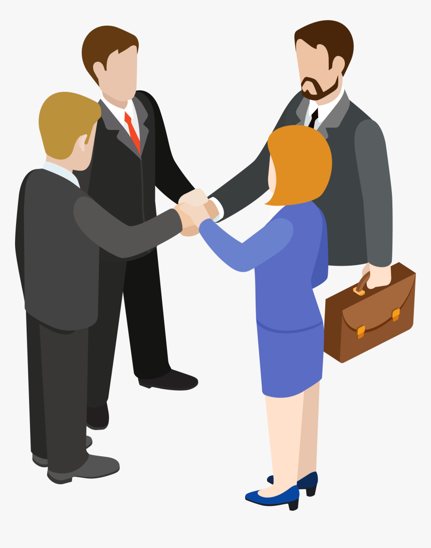 Handshake Clipart Circle - Construccion De Empresa Png, Transparent Png