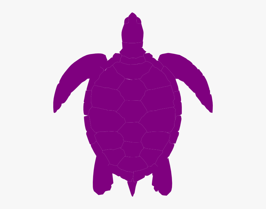 Plum Sea Turtle Clip Art At Clipartimage - Silhouette Sea Turtle Vector, HD Png Download