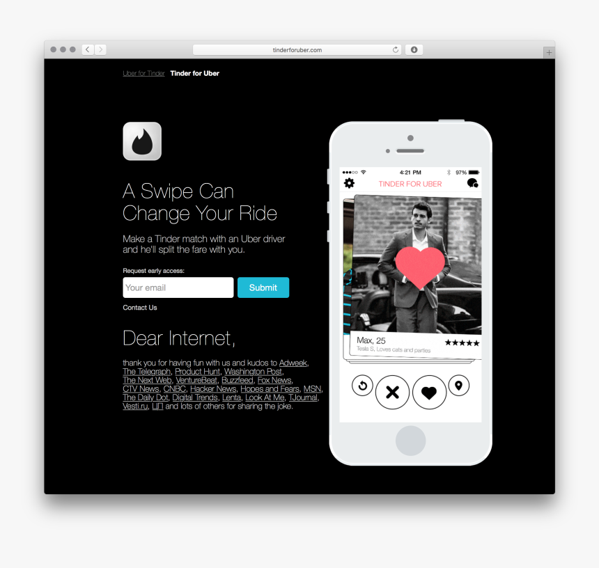 April 2015 Filed Under Social Hackapp - April Fools' Day, HD Png Download