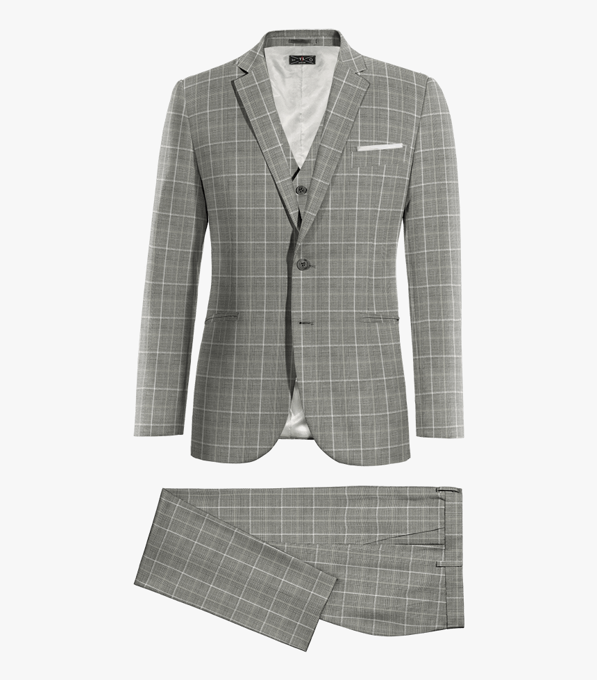 Grey 3 Piece Suit - Suit, HD Png Download