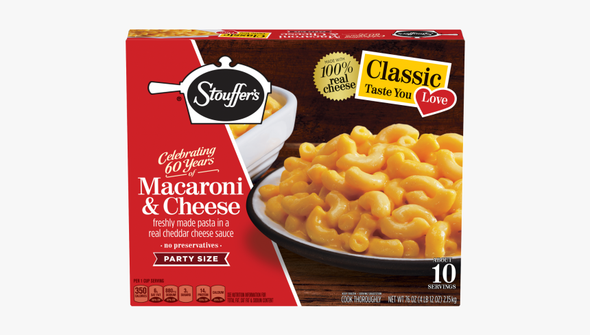 Nestle Stouffers Party Size Macaroni And Cheese, 76 - Family Size Stouffers Macaroni And Cheese, HD Png Download