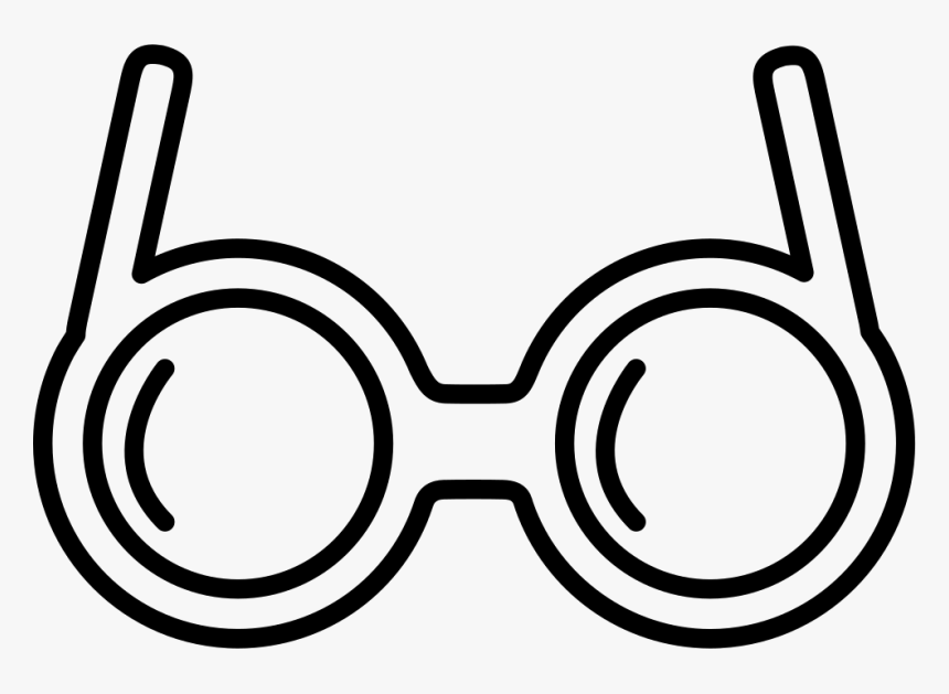 Eyeglasses Circular Shape Outline - Очки Иконка Пнг, HD Png Download