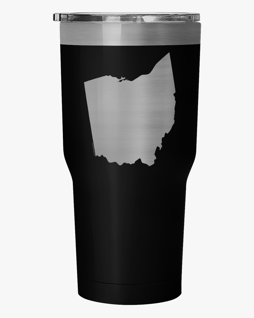 Ohio State Shape Outline White 30 Ounce Vacuum Tumbler - Paper, HD Png Download