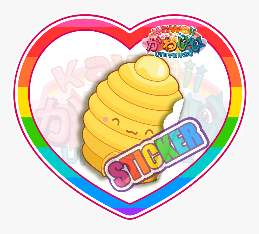 Cute Bee Hive Sticker - Panneau De Signalisation Interdit, HD Png Download