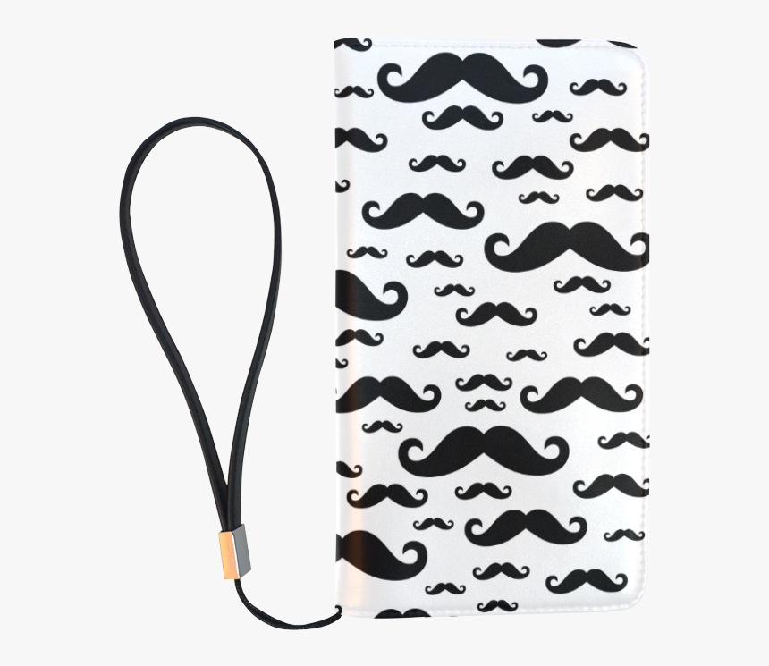 Black Handlebar Mustache / Moustache Pattern Men S - Moustache, HD Png Download