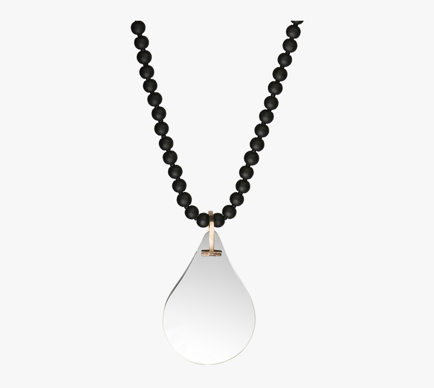 Gold Bead Chain Pendant Necklace, HD Png Download