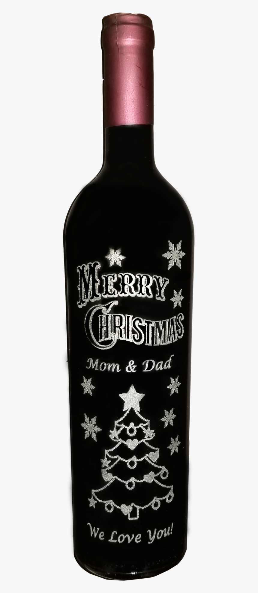 Christmas Sample - Glass Bottle, HD Png Download