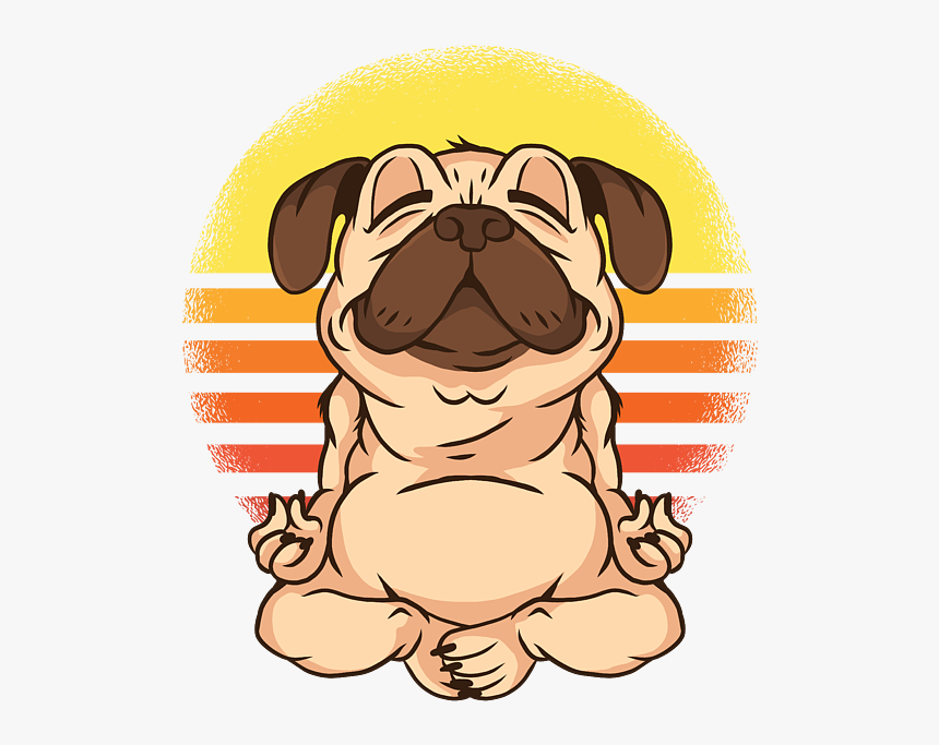 Puppy Pug Dog Art, HD Png Download