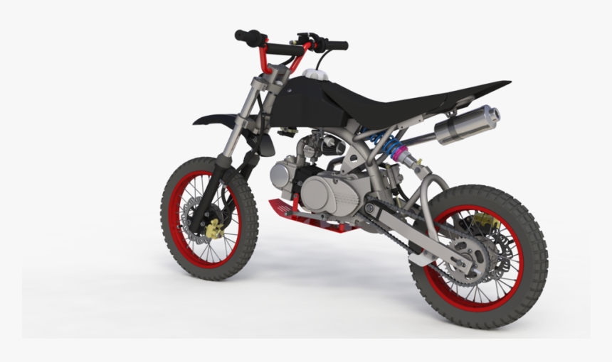 Load In 3d Viewer Uploaded By Anonymous - Pitbike Cad, HD Png Download