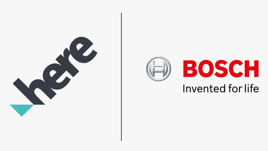 Here Bosch Lockup - Graphic Design, HD Png Download