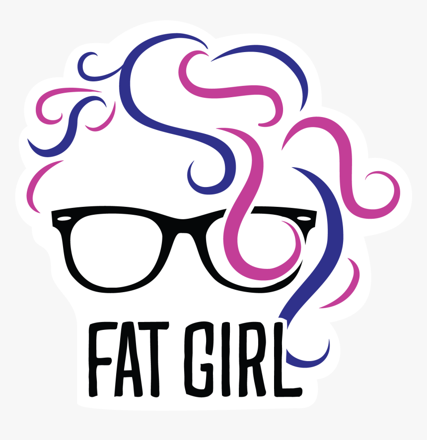 Fat Girl, Living - Hair Logo With Glasses, HD Png Download