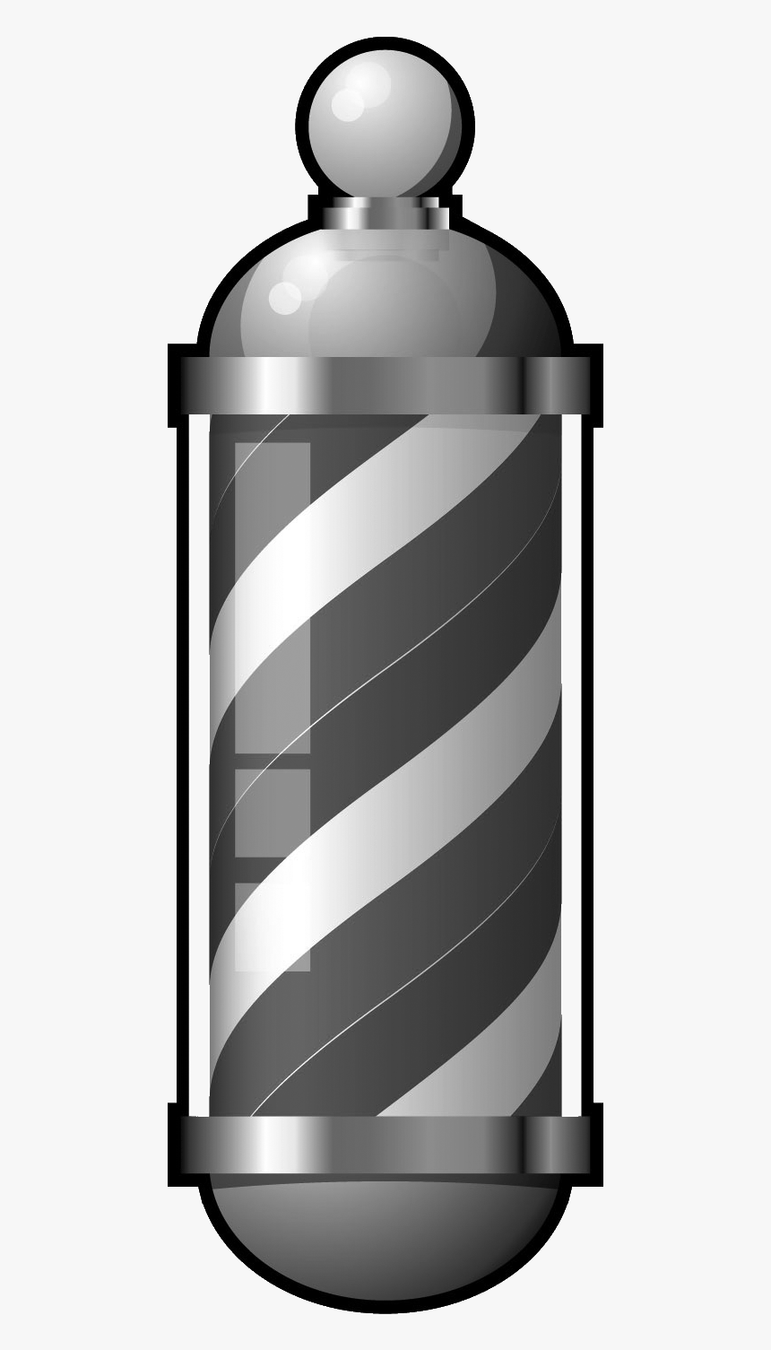 Transparent Barber Shop Clipart - Barber Shop Pole, HD Png Download