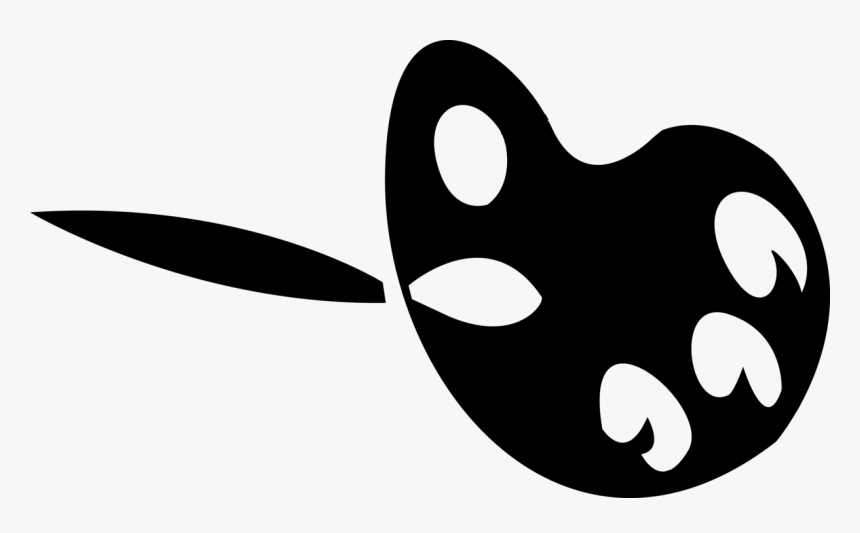 Vector Illustration Of Visual Arts Artist S Paint Palette, HD Png Download