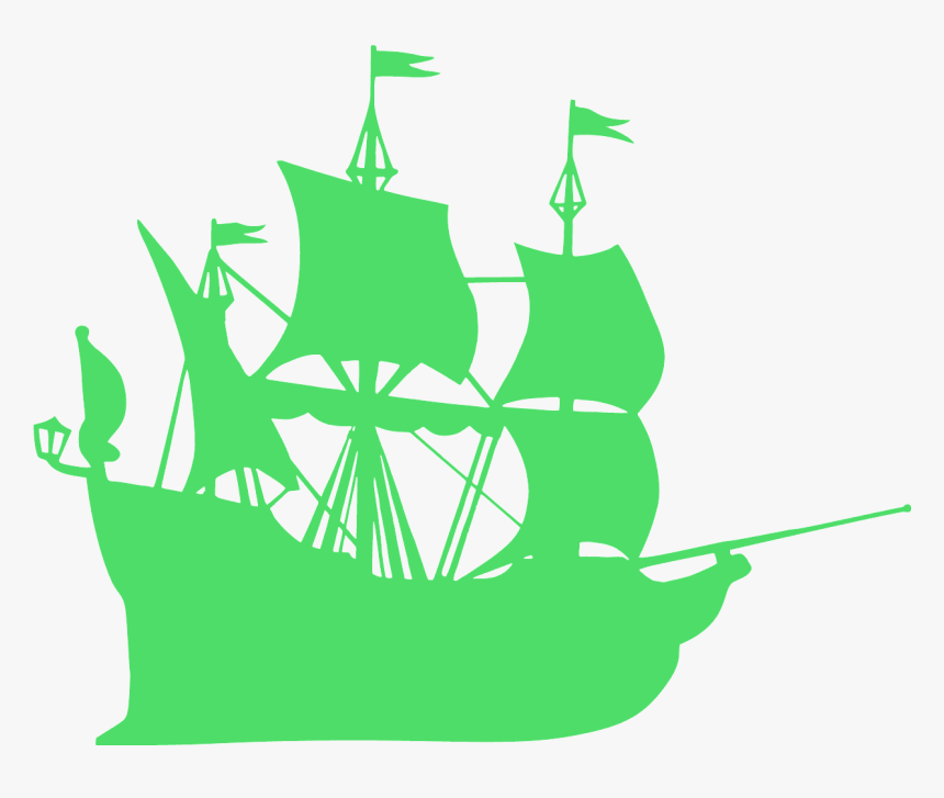 Black Pearl Ship Drawing, HD Png Download