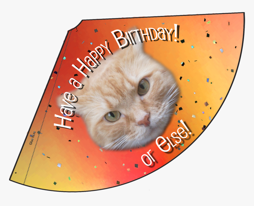 Orange Happy Birthday Or Else Hat - Asian, HD Png Download