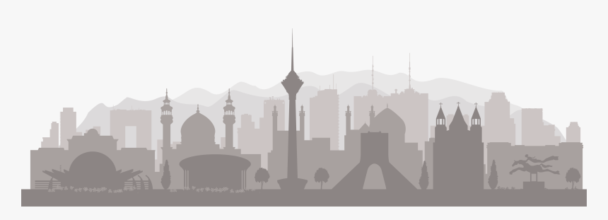 Leave A Reply Cancel Reply - Tehran Skyline Silhouette, HD Png Download