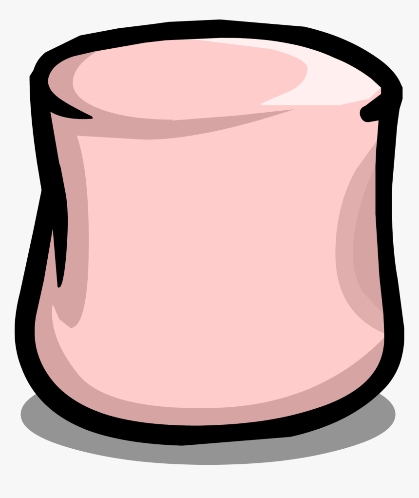 Image Sprite Club Penguin - Marshmallow Transparent Background Pink, HD Png Download
