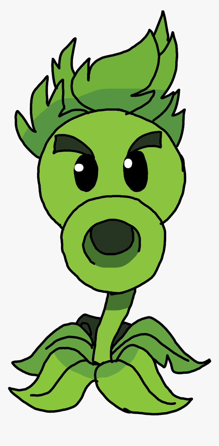 Repeater Pvz - Cartoon, HD Png Download