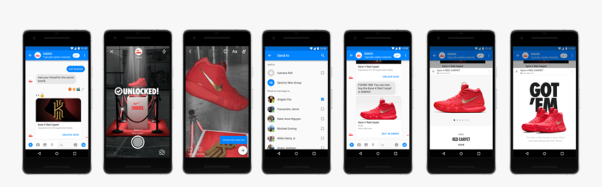 Nike Facebook Messenger Ar - Facebook Messenger Ar Nike, HD Png Download