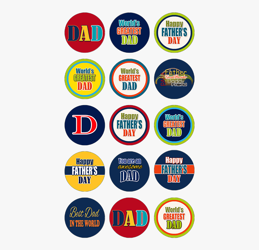 Fathers Day Cupcake Toppers, HD Png Download