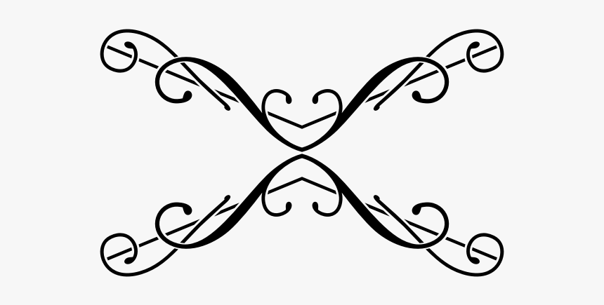 Floral Elegant Divider - Fancy Line Transparent Background, HD Png Download