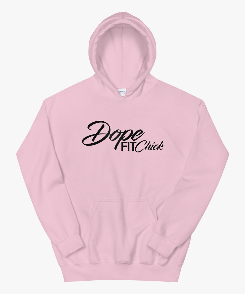 Dope Fit Chick Logo 2 Mockup Front Flat Light Pink - Men Are Trash Pink Hoodie, HD Png Download