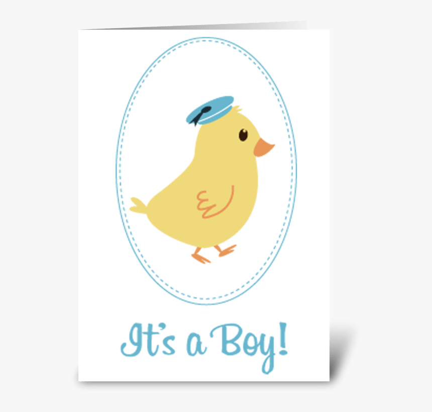 Little Boy Chick Baby Announcement Greeting Card - Brundage Mountain, HD Png Download