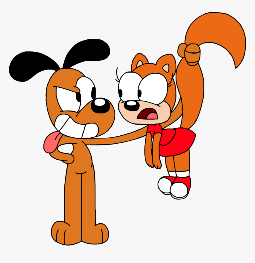 Dog And Squirrel Clipart , Png Download - Cartoon, Transparent Png