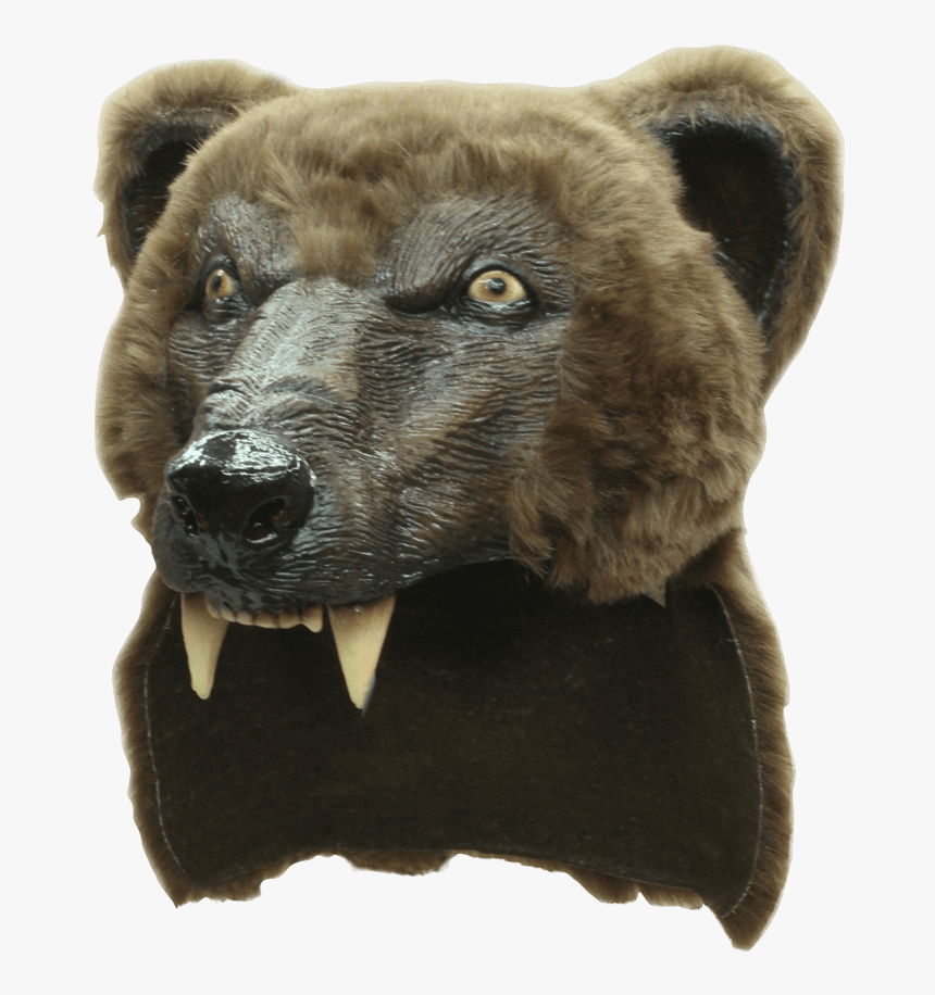 Brown Bear Costume Head Mask - Bear Helmet Ghoulish Productions, HD Png Download