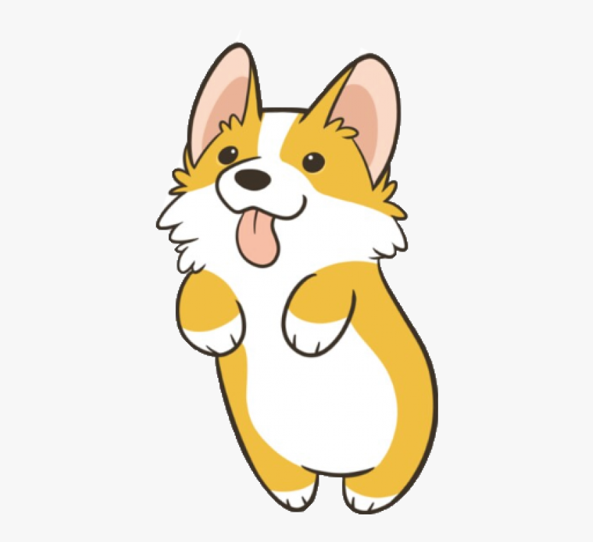 Cute Corgi Stickers, HD Png Download