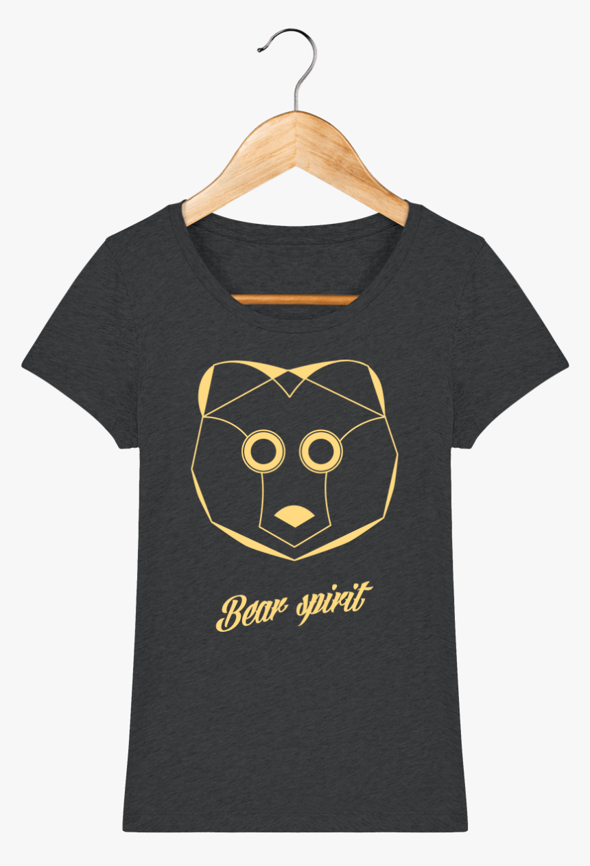 Dark Heather Grey Face - Tee Shirt Femme Connasse, HD Png Download